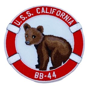 USS California BB-44 Patch - Hook and Loop, 4 inches